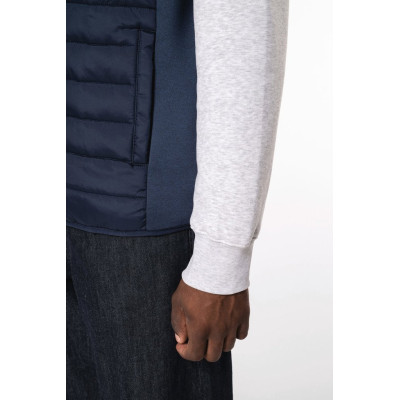 Men's bi-material bodywarmer